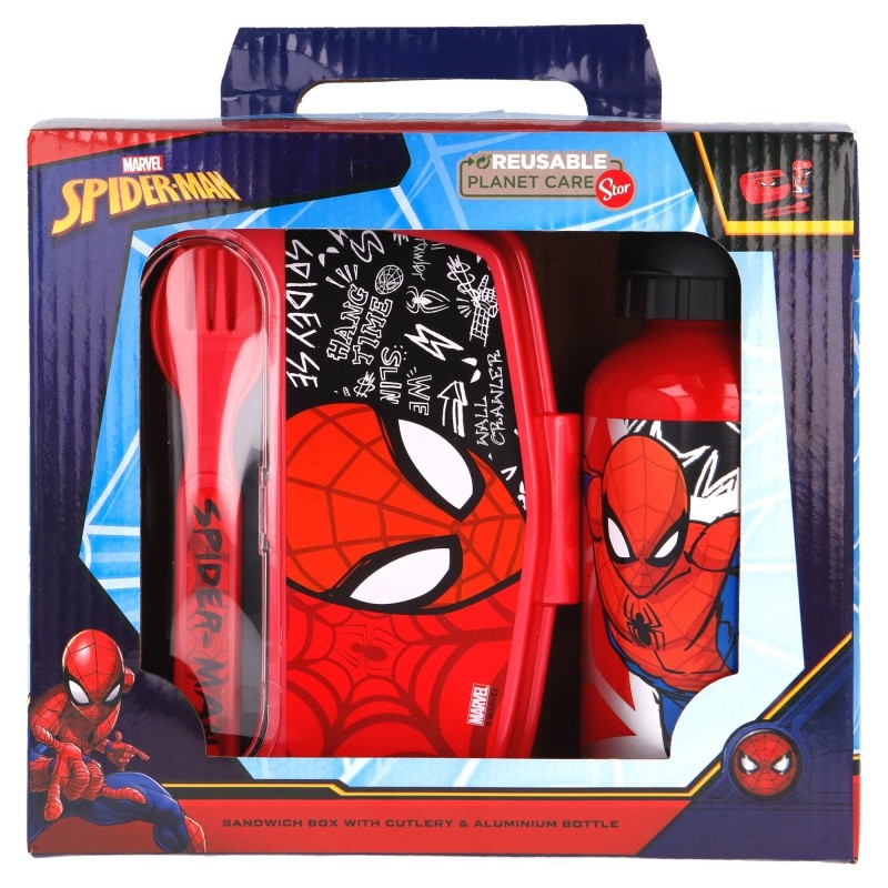 Комплект за хранене от 4 части SPIDERMAN URBAN WEB Spiderman