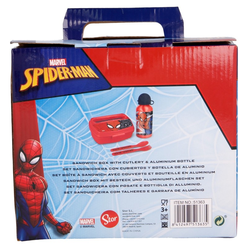 4-teiliges Ess-Set SPIDERMAN URBAN WEB Spiderman