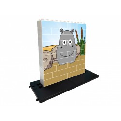 Constructor - Puzzle Up Hippopotamus, 32 de părți Game Movil 45442 