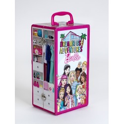 Theo Klein 5801 Barbie Schrankkoffer Kleiderstangen und Fächern, Spielzeug für Kinder ab 3 Jahren, inkl. Zubehör, Multicolor Barbie 45494 4
