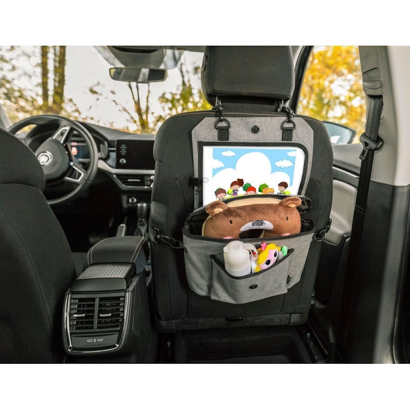 Kinderwagen- und Rücksitz - Organizer und Tasche mit Tablet