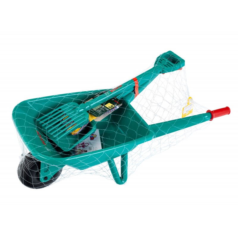 Theo Klein 2752 Bosch Garden Set with Wheelbarrow I With shovel, rake and gardening gloves I Toy for children aged 3 years and up BOSCH