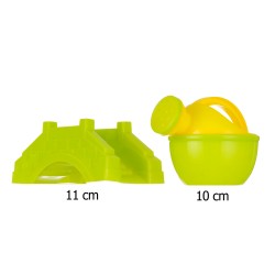 Set pentru nisip - găleată verde, 5 părți GOT 45784 7