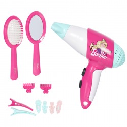 Theo Klein 5790 Barbie hairdressing set I Accessories and accessories in the Barbie look I Incl. Children's hairdryer with cold air function I Toys for children aged 3 and over Barbie 45944 9