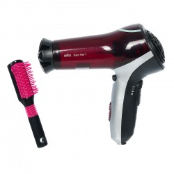 Theo Klein 5867 Braun hair dryer I Children's hair dryer incl. brush and diffuser attachment I Toys for children aged 3 and over BRAUN 45977 8