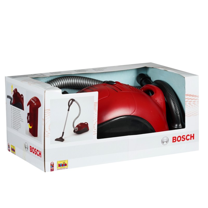 Theo Klein 6828 Bosch Vacuum Cleaner I Exact replica of the original I With battery-powered suction and sound function I Dimensions: 19 cm x 25 cm x 74 cm I Toy for children aged 3 years and up BOSCH