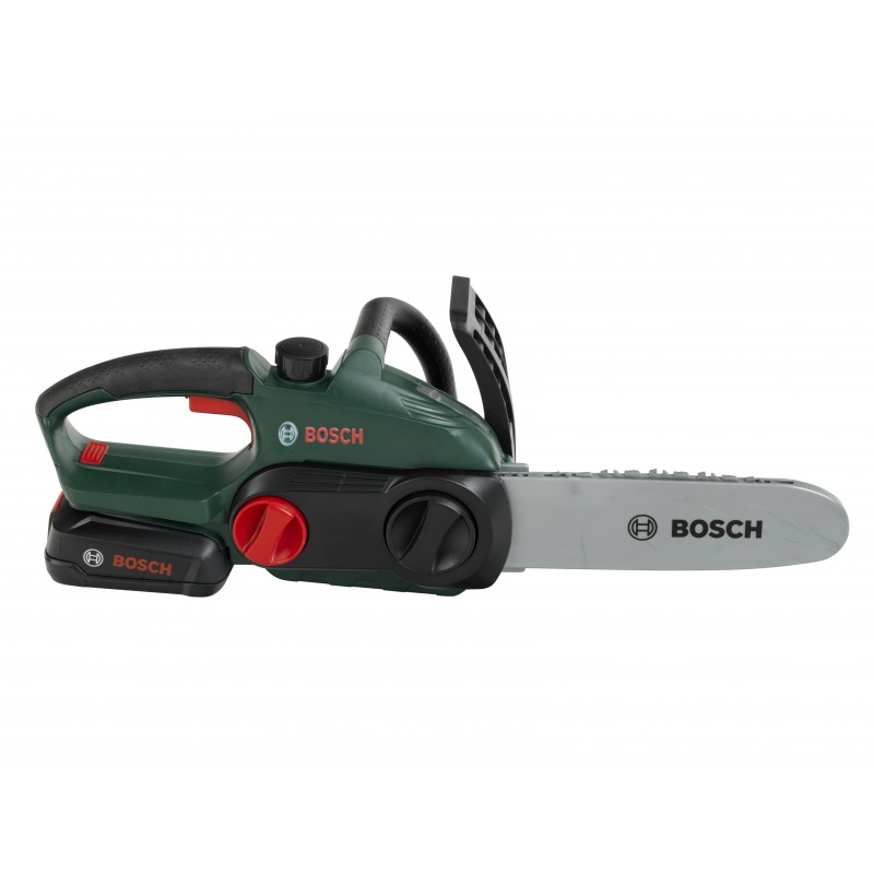 Theo Klein 8399 Bosch Chain Saw I Child-friendly, authentic replica of the original I Battery-powered saw with light and sound effects I Toy for children aged 3 years and up BOSCH