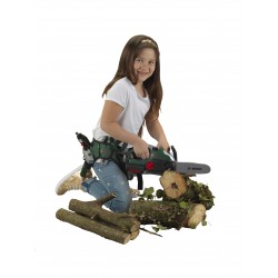 Theo Klein 8399 Bosch Chain Saw I Child-friendly, authentic replica of the original I Battery-powered saw with light and sound effects I Toy for children aged 3 years and up BOSCH 46072 8