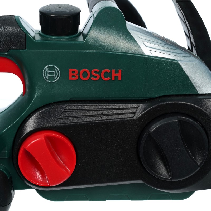 Theo Klein 8399 Bosch Kettensäge | Originalgetreue, kindgerechte Nachbildung | Batteriebetriebene Säge mit Licht- und Soundeffekten | Spielzeug für Kinder ab 3 Jahren BOSCH