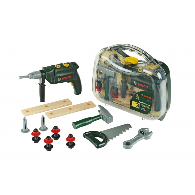 Bosch Mini - Toy Tool Case With Hammer Drill BOSCH