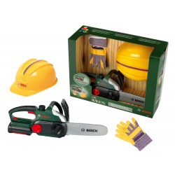 Bosch Worker Set, robust chainsaw with light and sound, high-quality helmet and work gloves BOSCH 47300 2