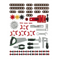 Theo Klein 8574 Bosch Werkbank 77-teilig | Mit Schraubendreher und -schlüssel, Zange, Hammer und vielem mehr | Arbeitsplatte mit Lernfunktion | Maße: 57 cm x 35 cm x 86 cm | Spielzeug für Kinder ab 3 Jahren BOSCH 47378 14