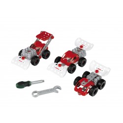 Theo Klein 8793 Bosch 3 in 1: Racing Team construction set | For building different racing vehicles | Includes construction plans for 3 models, | Toys for children aged 3 and over BOSCH 47430 10
