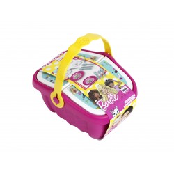 Theo Klein 9527 Barbie Picnik Basket | Sturdy toy basket full of colourful tableware and cupcakes for two | Measures: 25 cm x 20 cm x 22.5 cm | Toys for children aged 3 and over Barbie 47461 14
