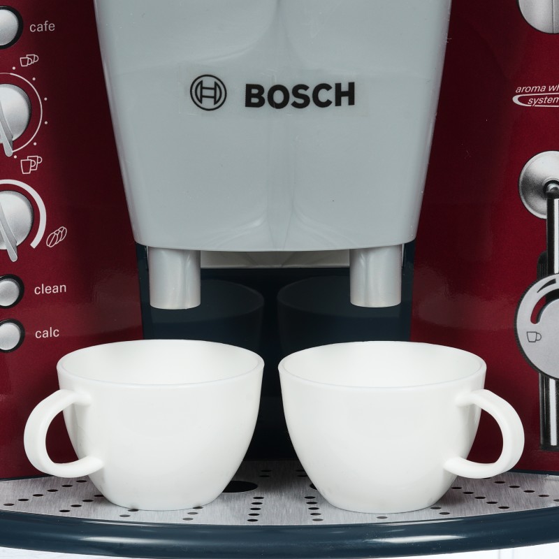 Theo Klein 9569 Bosch Kaffeemaschine mit Sound | Batteriebetriebene Espressomaschine mit realistischen Geräuschen | Maße: 14,5 cm x 19,5 cm x 17 cm | Spielzeug für Kinder ab 3 Jahren BOSCH