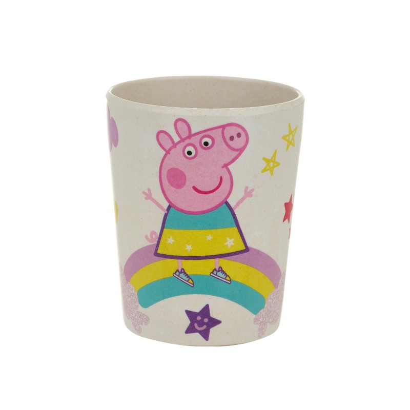 бамбукова чаша с картинка Peppa Pig 270 мл за момиче Peppa pig