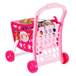 Coș de cumpărături cu produse Shopping Cart Kids TG 47542 4