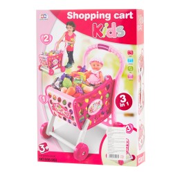 Coș de cumpărături cu produse Shopping Cart Kids TG 47549 11