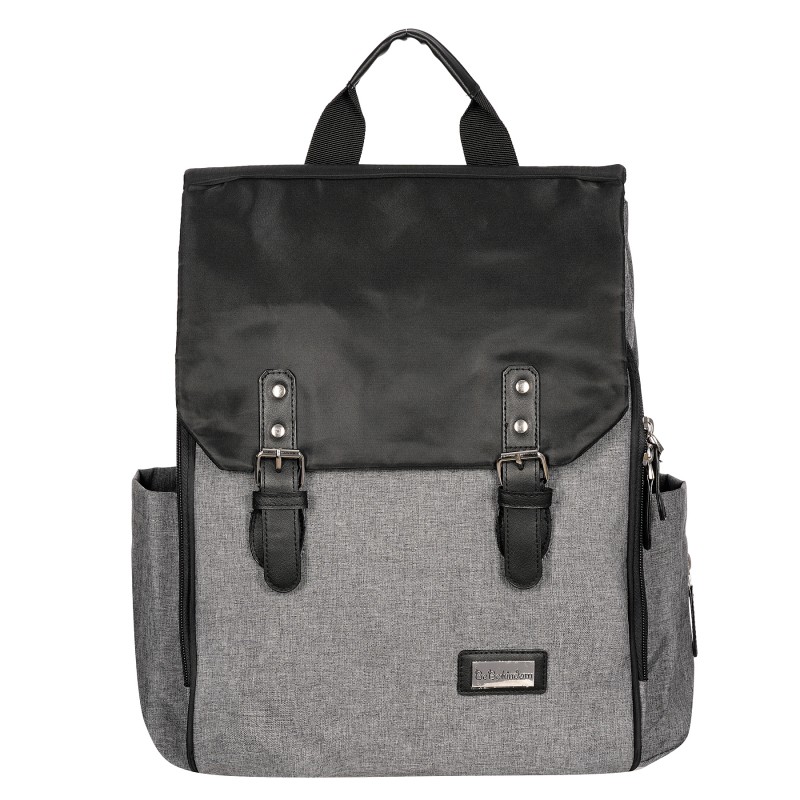 2-in-1 Kinderwagentasche und Rucksack, Grey Melange, HD06B Feeme