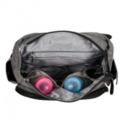 Чанта и ранец за колички 2-во-1, сива меланж, HD06B Feeme 47559 9