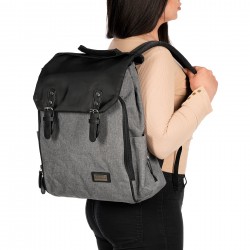 Чанта и ранец за колички 2-во-1, сива меланж, HD06B Feeme 47560 10
