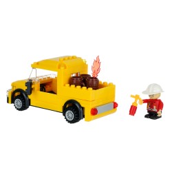 Camion de pompieri constructor, 105 buc Banbao 47971 