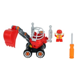 Constructor Red Excavator, 22 pieces Banbao 47987 