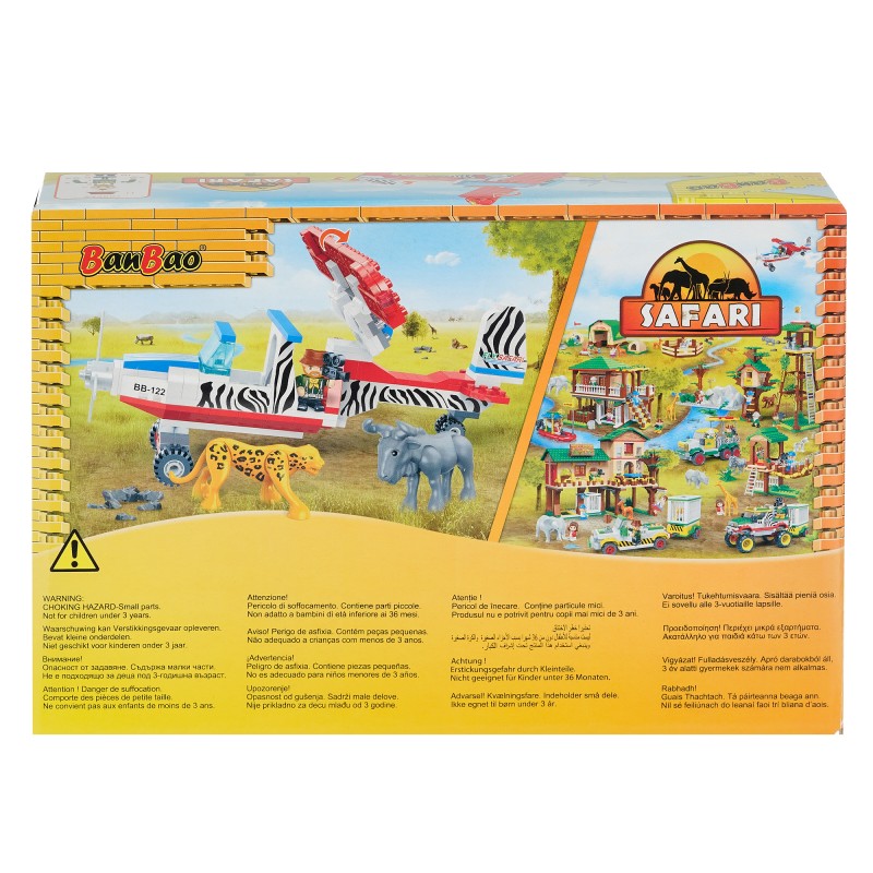 Constructor Safari aeroplane, 146 pcs. Banbao