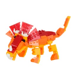 Constructor orange Dinosaurier, 125 Stück. Banbao 48119 