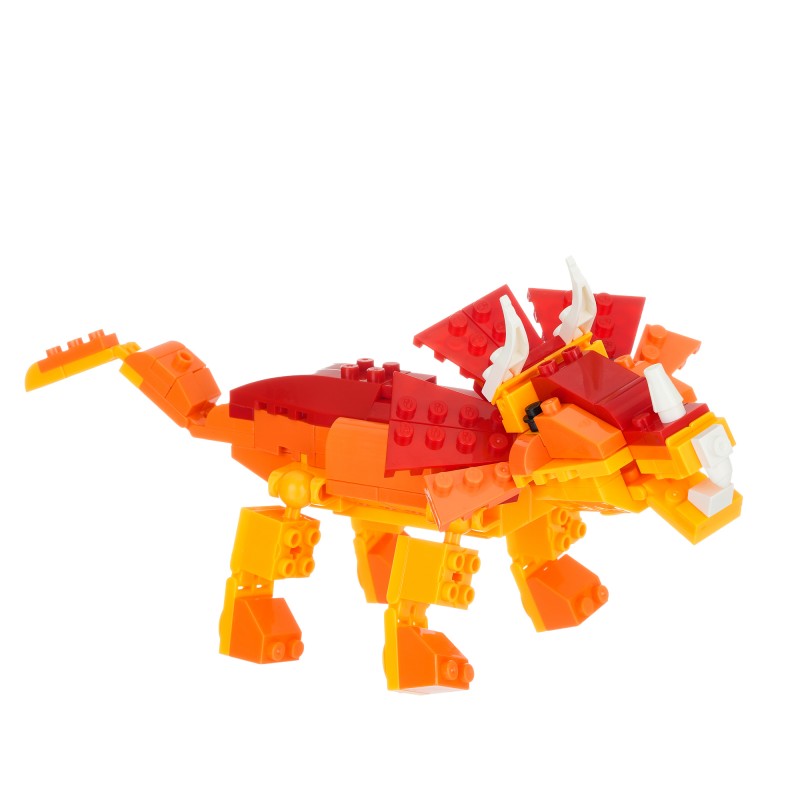 Dinozaur portocaliu constructor, 125 buc. Banbao