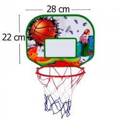 Баскетболно табло за стена с топка и помпа, многоцветно GT 48251 4