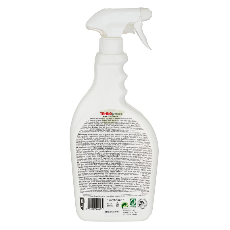 Probiotic kitchen cleaner oils and grease remover 0.42 L Tri-Bio