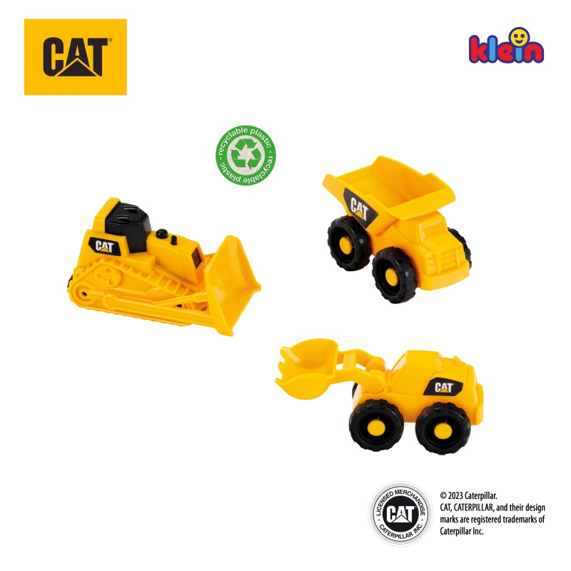 Caterpillar construction site vehicle set, 1:50 CAT