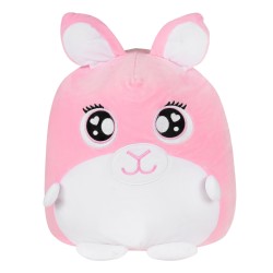 Plush toy pink bunny, 33 cm.