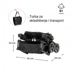 Letnja kolica Luka, sa torbom za odlaganje ZIZITO 30976 5