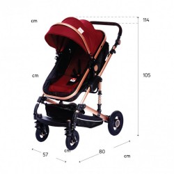 Baby stroller 3 in 1 Fontana and car seat ZIZITO 27568 3