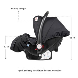 Baby stroller 3 in 1 Fontana and car seat ZIZITO 30070 11