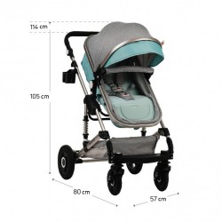 Baby stroller 3 in 1 Fontana and car seat ZIZITO 27549 3