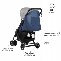 Baby stroller Jasmin - compact, easy to fold and unfold, pink ZIZITO 27786 3