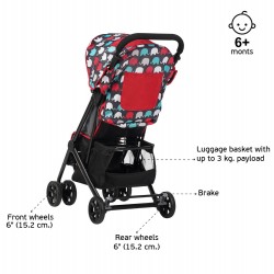 Baby stroller Jasmin - compact, easy to fold and unfold, pink ZIZITO 27794 3