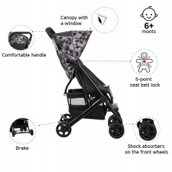 Baby stroller Jasmin - compact, easy to fold and unfold, pink ZIZITO 27787 2