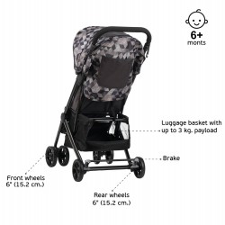Baby stroller Jasmin - compact, easy to fold and unfold, pink ZIZITO 27790 3